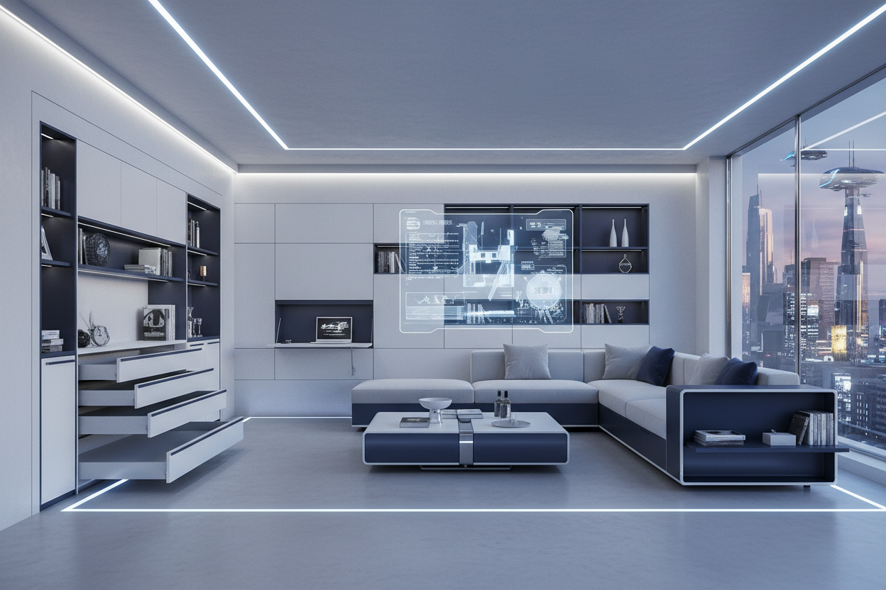 Futuristic Home, Decor, Technology, Space Saving Items